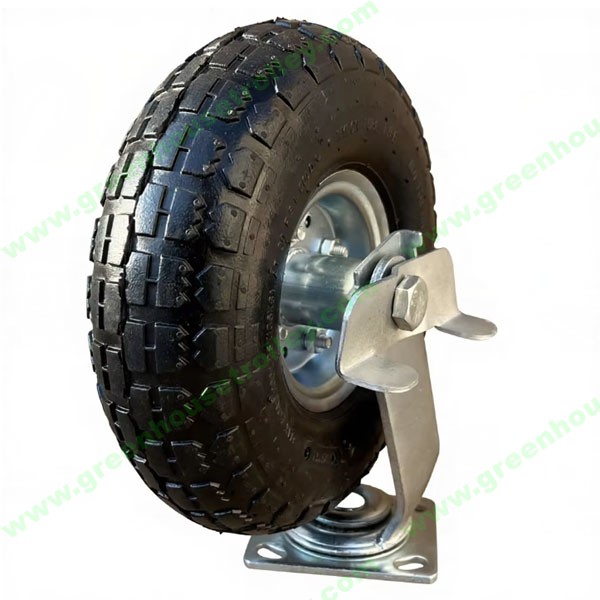 10寸工业脚轮转向带刹车