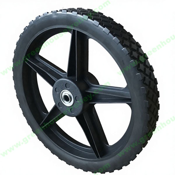 14 Inch Lawn Mower Tire and Wheel 14'' PVC Wheel for Generator Air Compressor Handtruck