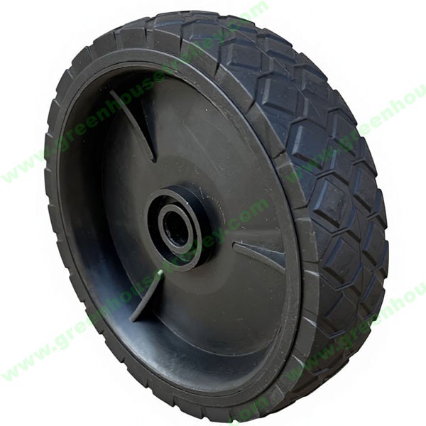   6 Inch PVC Lawn Mower Wheel and Tire 6 Inch Solid Plastic PVC Wheel for Lawn Mover Grass Cutter